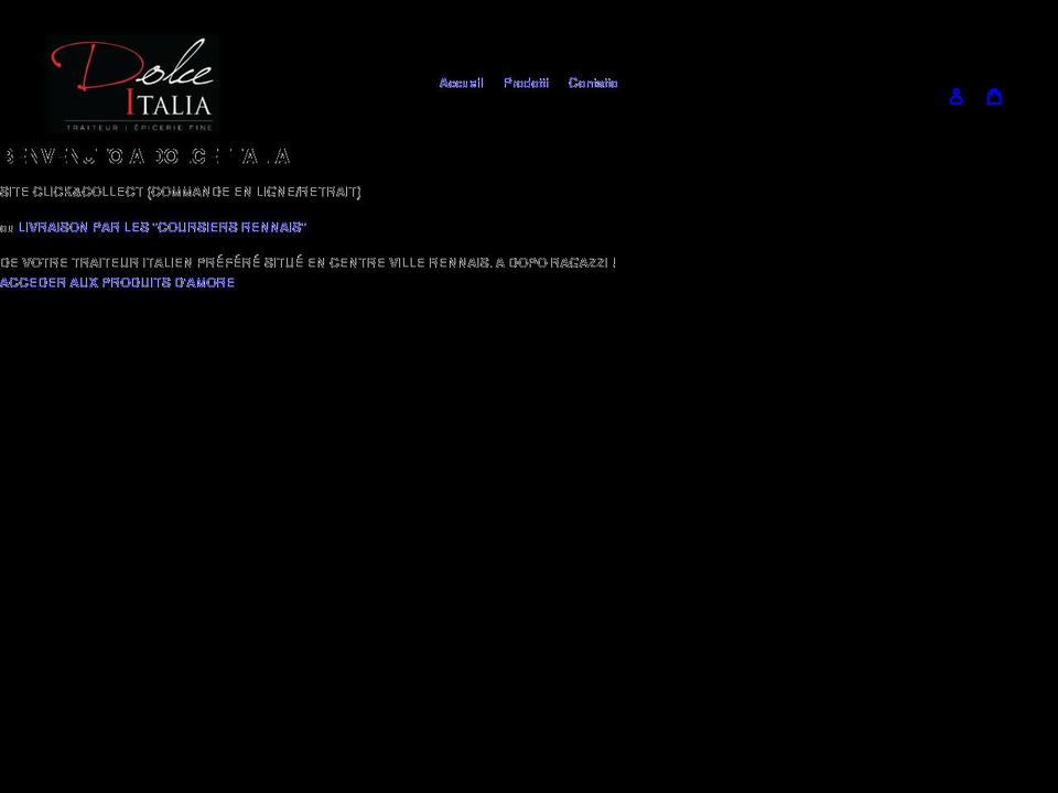 dolceitalia-traiteur.com shopify website screenshot