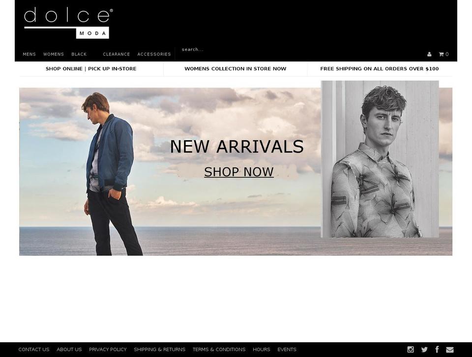 dolcemoda.com shopify website screenshot