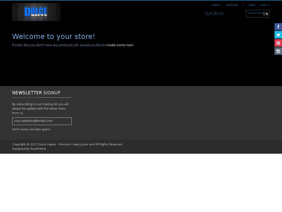 dolcevapes.com shopify website screenshot