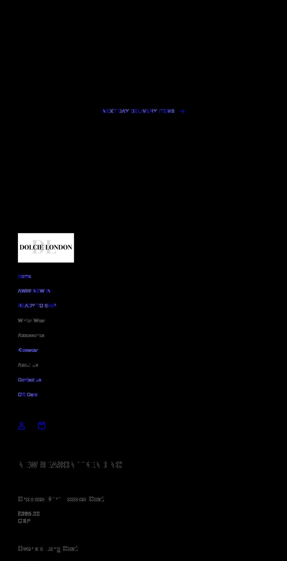dolcielondon.com shopify website screenshot