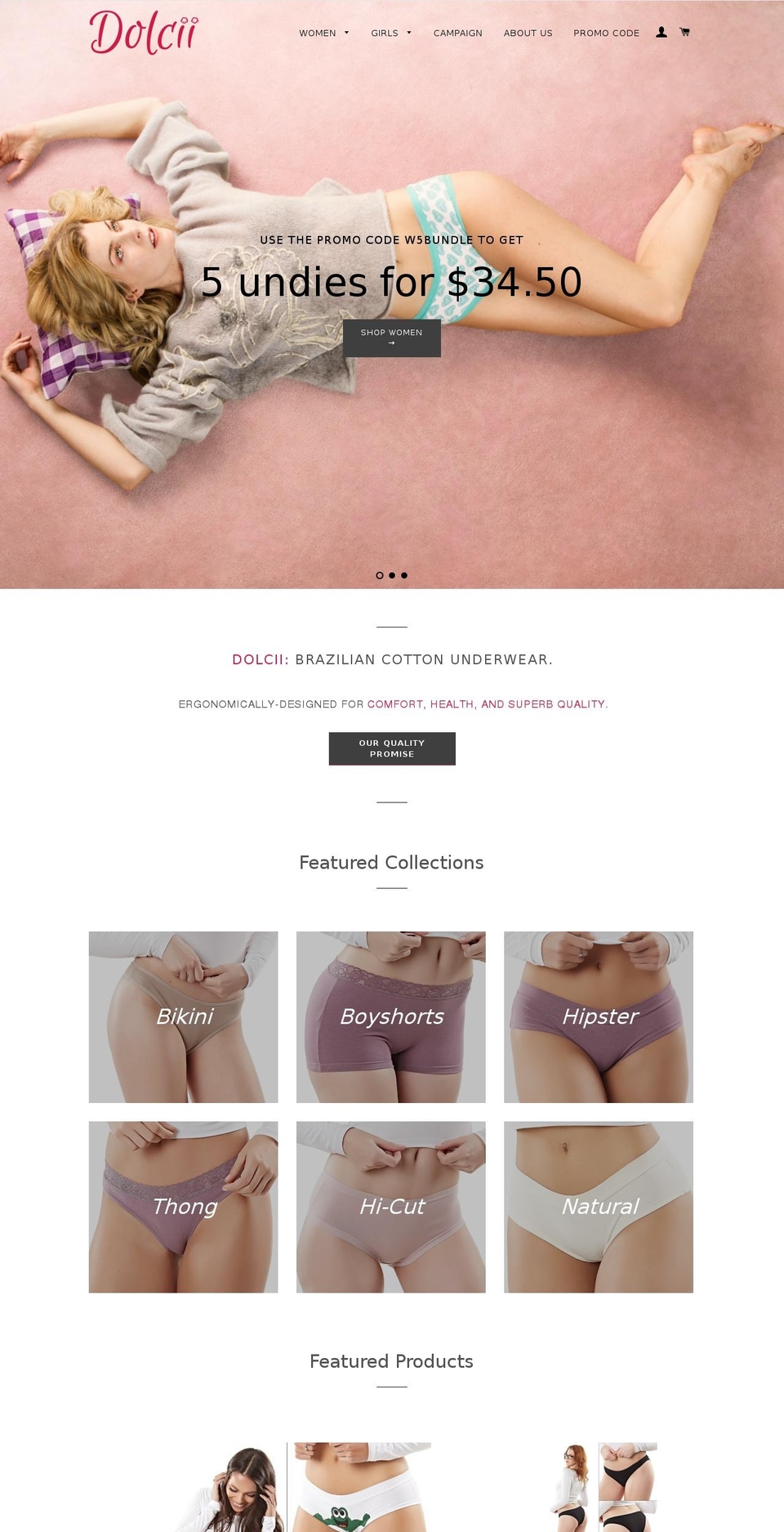 dolcii.com shopify website screenshot