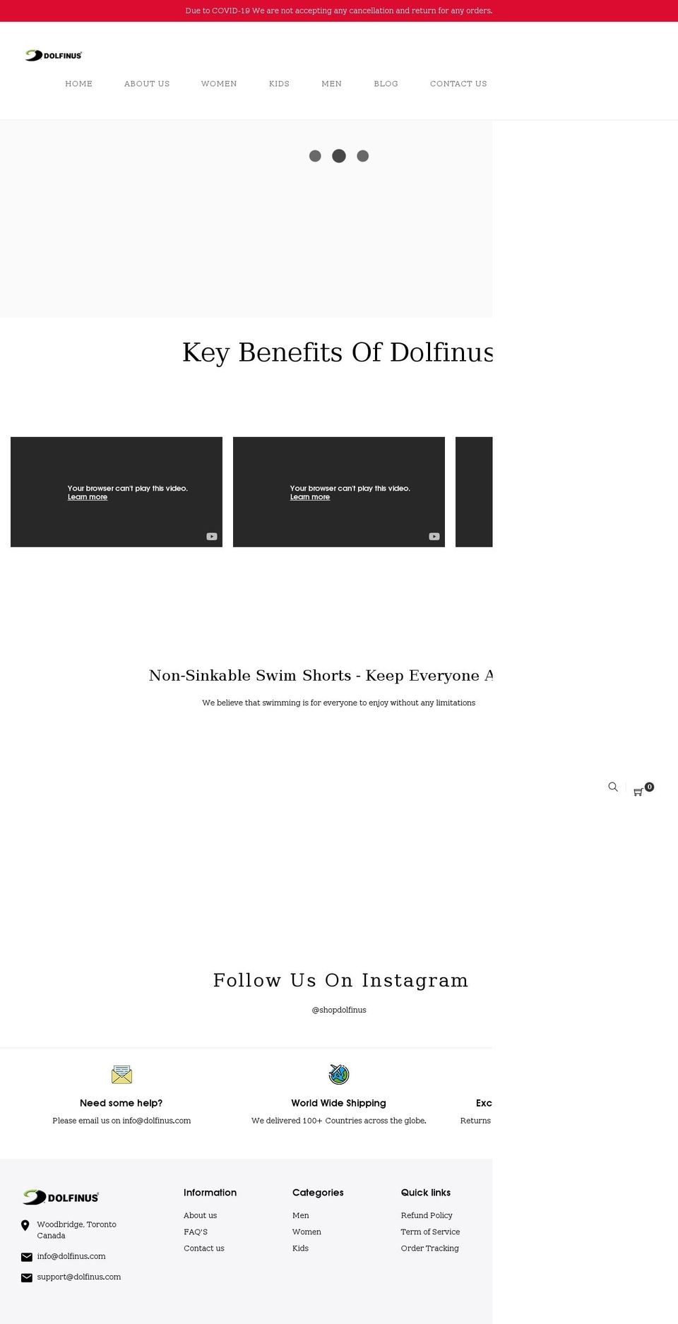 Source code Shopify theme site example dolfinus.com