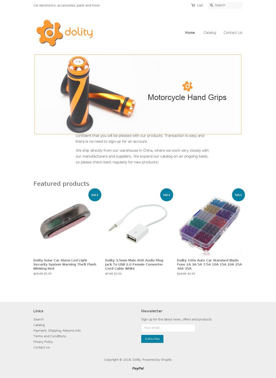 dolity.com — Shopify storefront screenshot