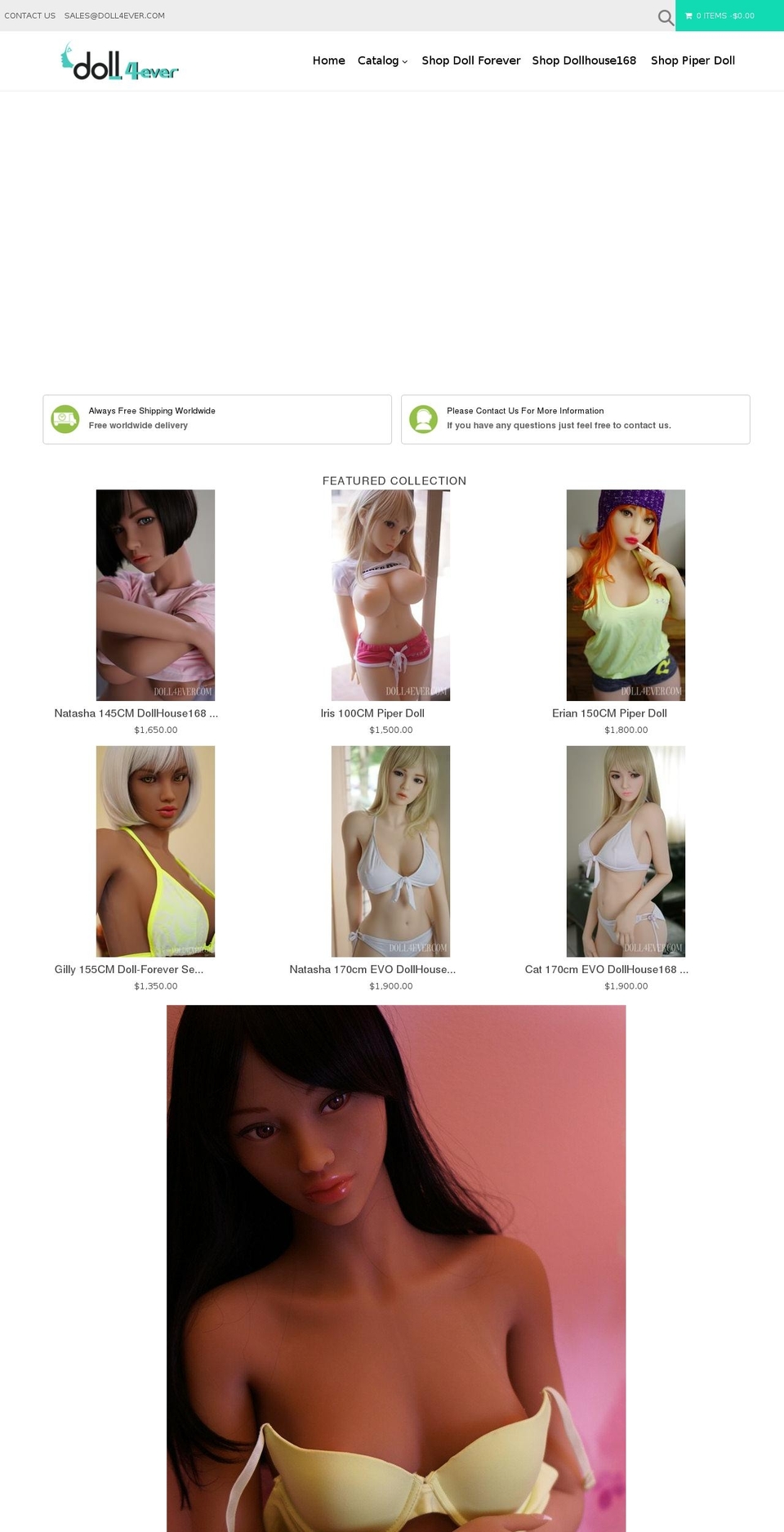 doll4ever.com shopify website screenshot