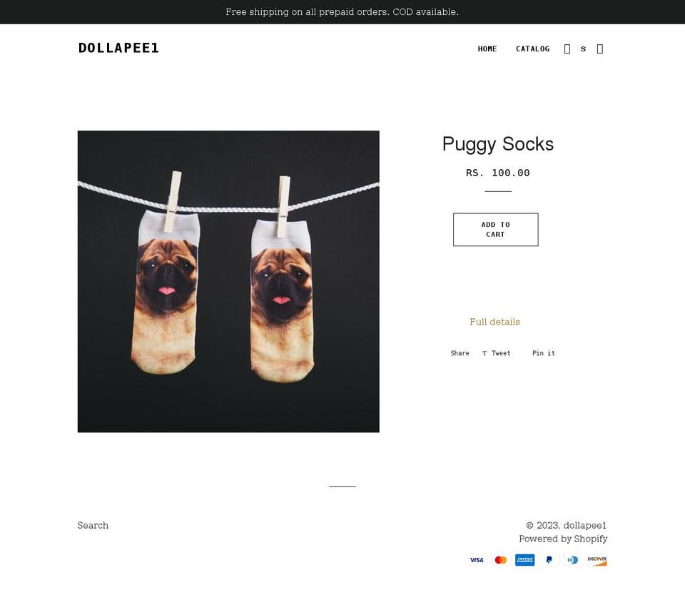 dollapee1.myshopify.com shopify website screenshot