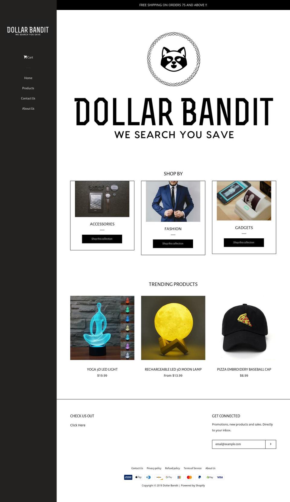 dollarbandit.com — Shopify storefront screenshot