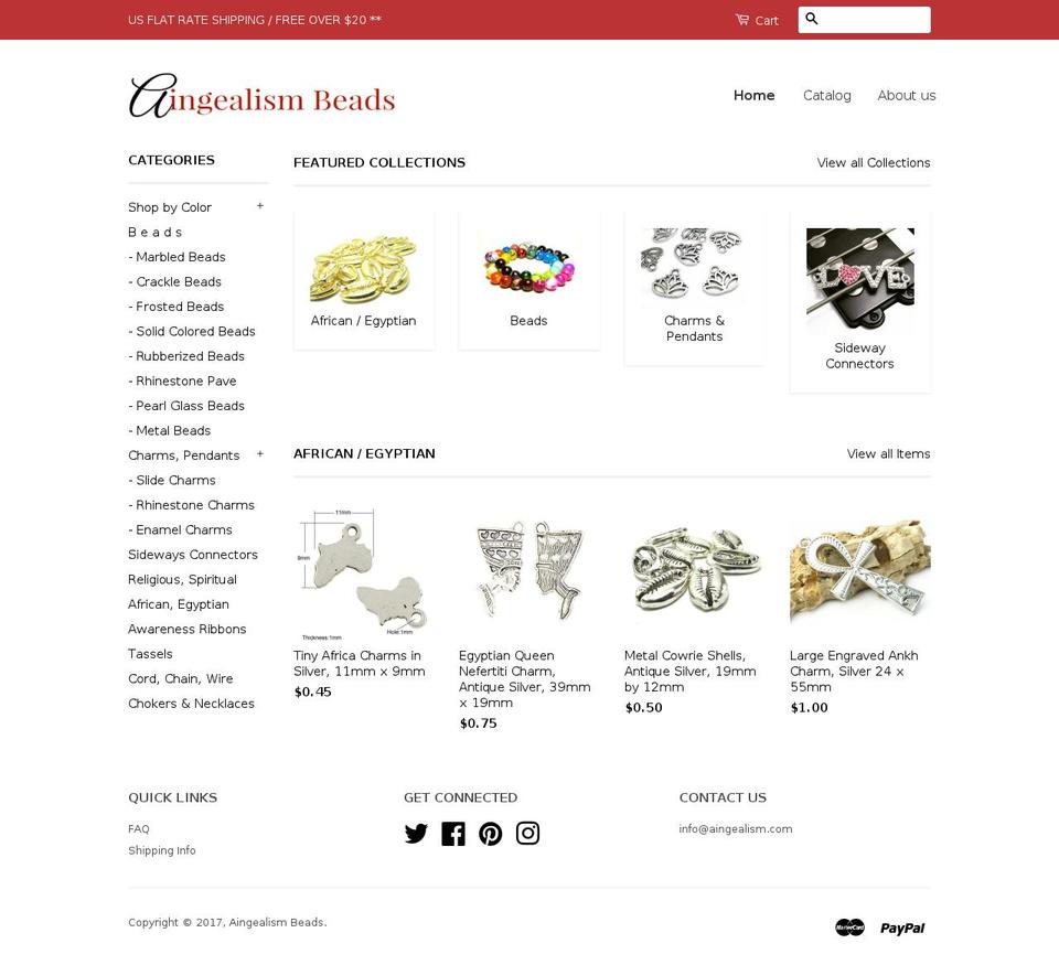 dollarbeadsupply.com shopify website screenshot