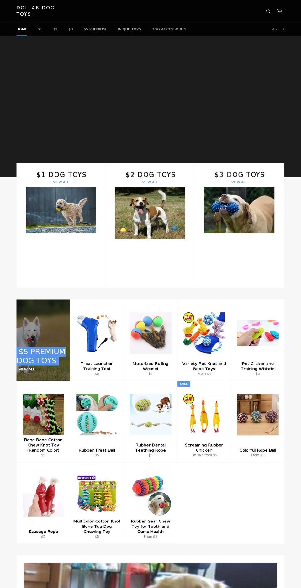 dollardogtoys.com — Shopify storefront screenshot