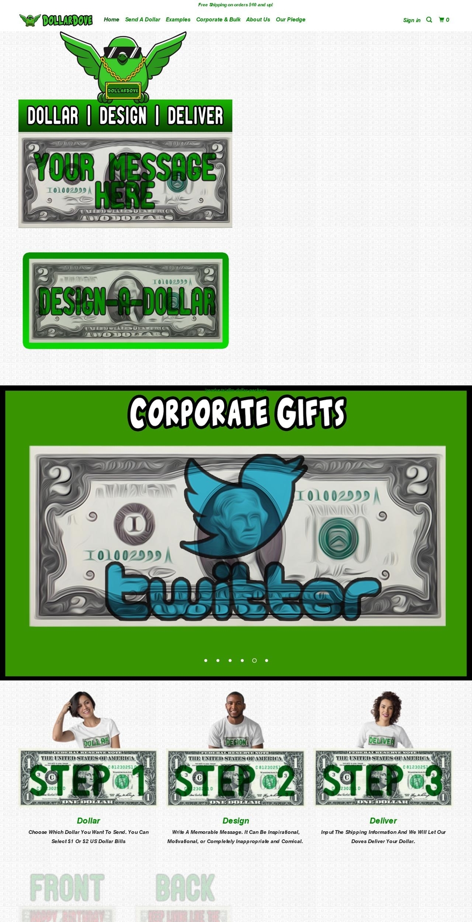dollardove.com — Shopify storefront screenshot