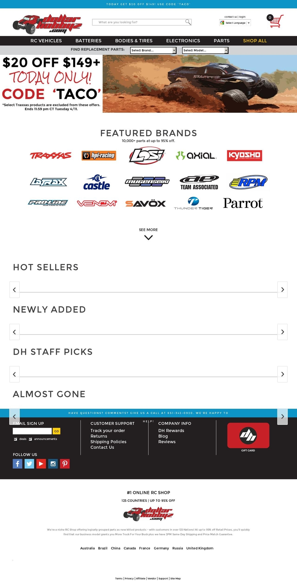 dollarhobby2.com shopify website screenshot