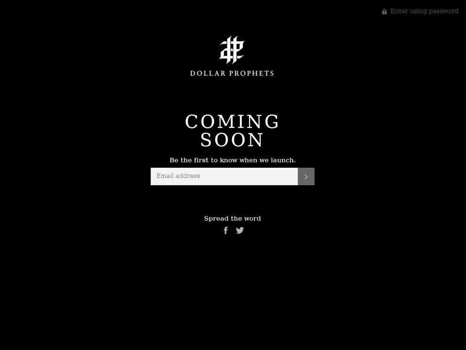 dollarprophets.com — Shopify storefront screenshot