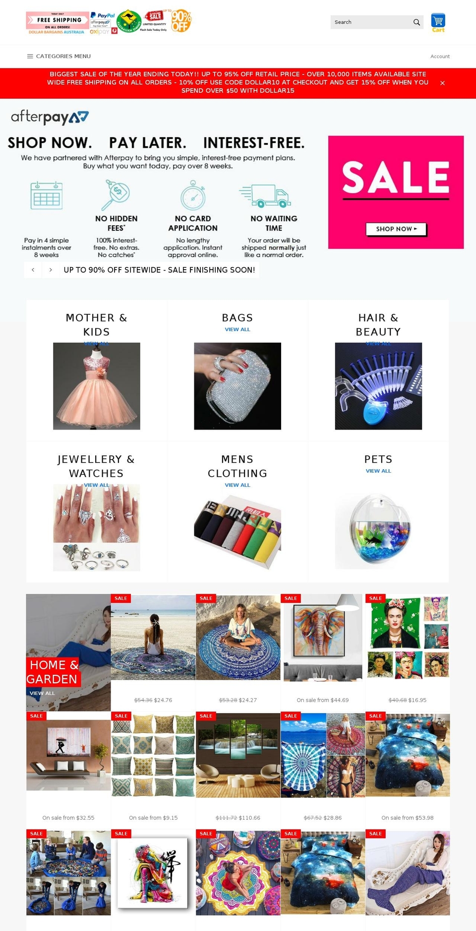 dollarsbargains.com — Shopify storefront screenshot