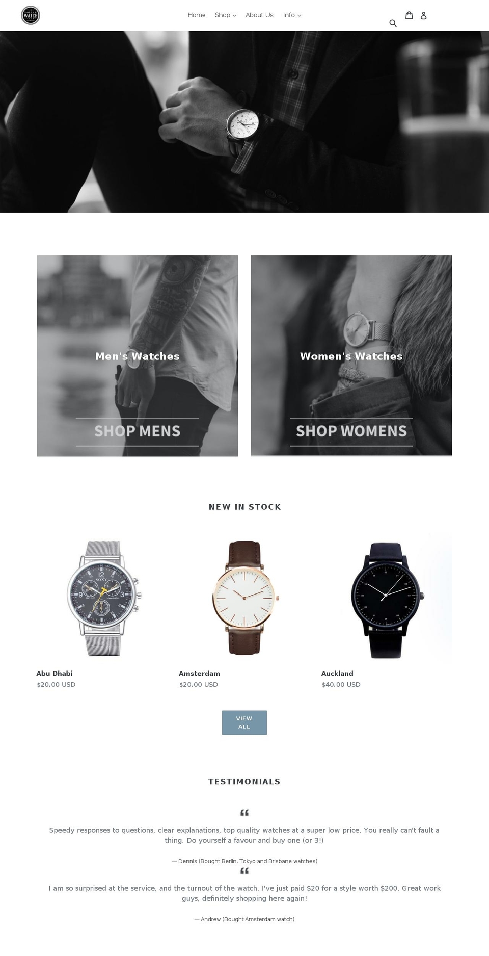 dollarwatchclub.com shopify website screenshot