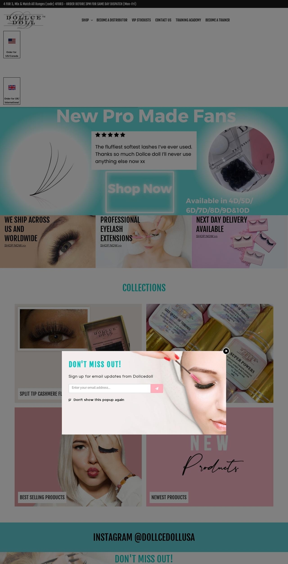 dollcedoll.com shopify website screenshot