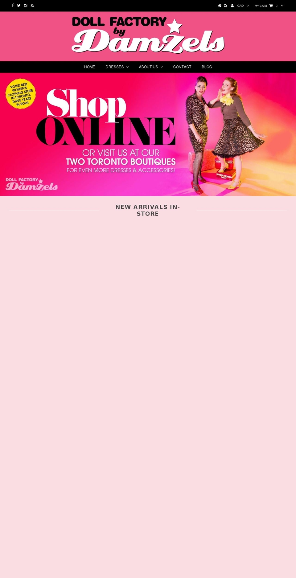 dollfactorystudios.com — Shopify storefront screenshot
