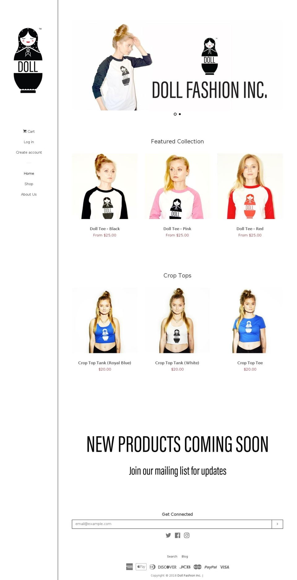 dollfashioninc.com — Shopify storefront screenshot