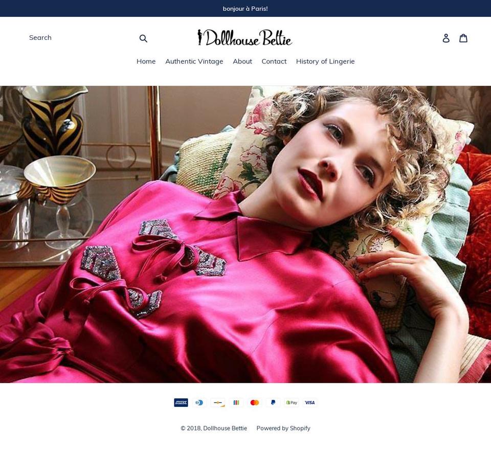 dollhousebetties.com — Shopify storefront screenshot