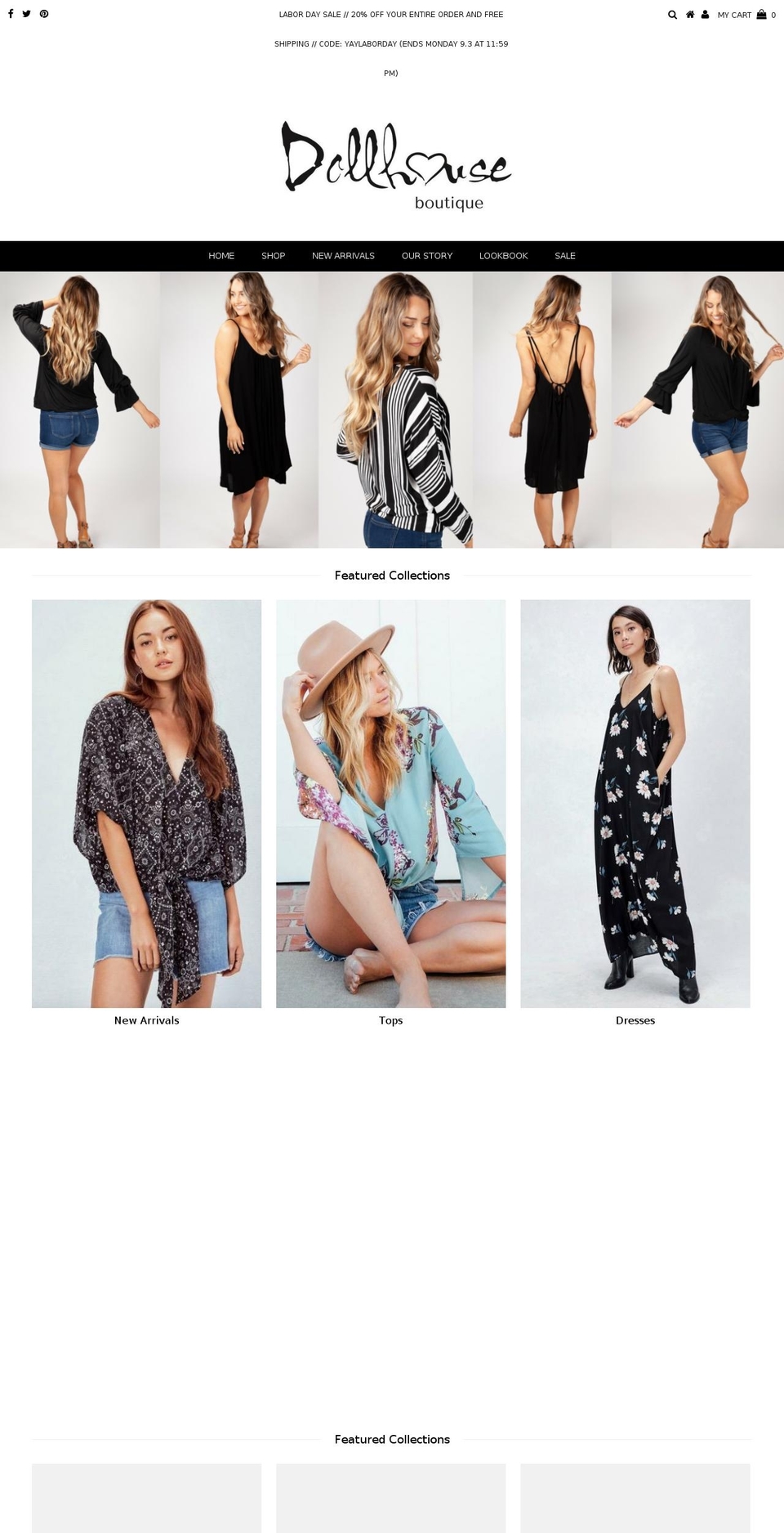 dollhouseboutiquecarlsbad.com shopify website screenshot