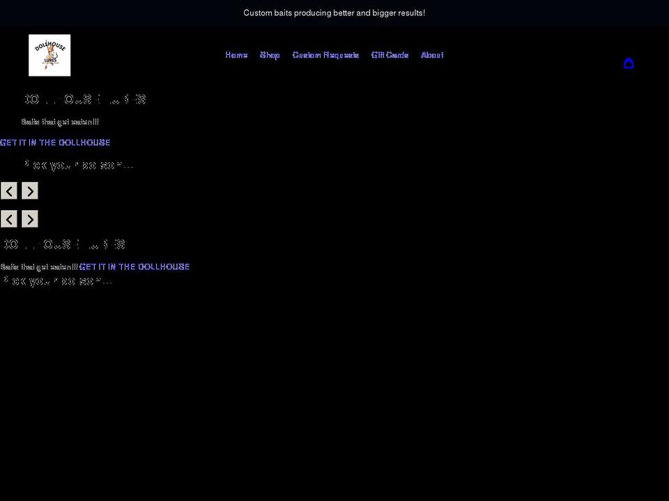 dollhouselures.com shopify website screenshot
