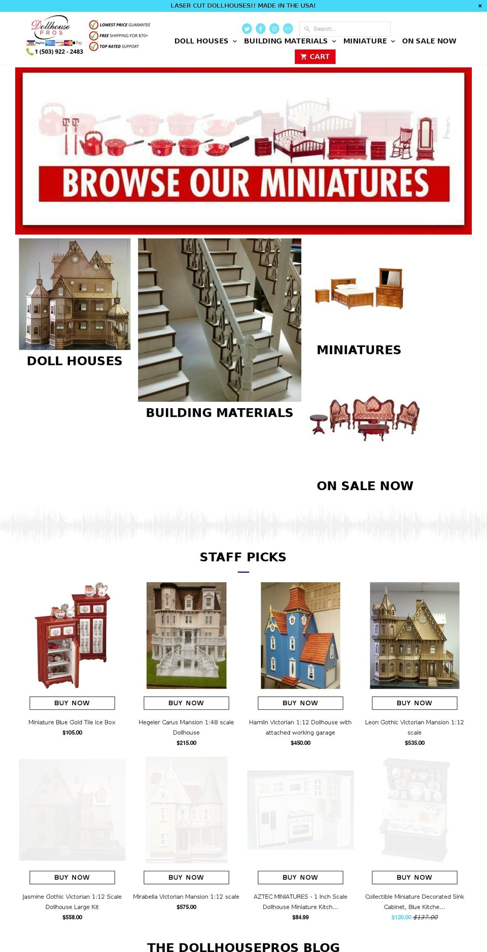 dollhousepros.com — Shopify storefront screenshot