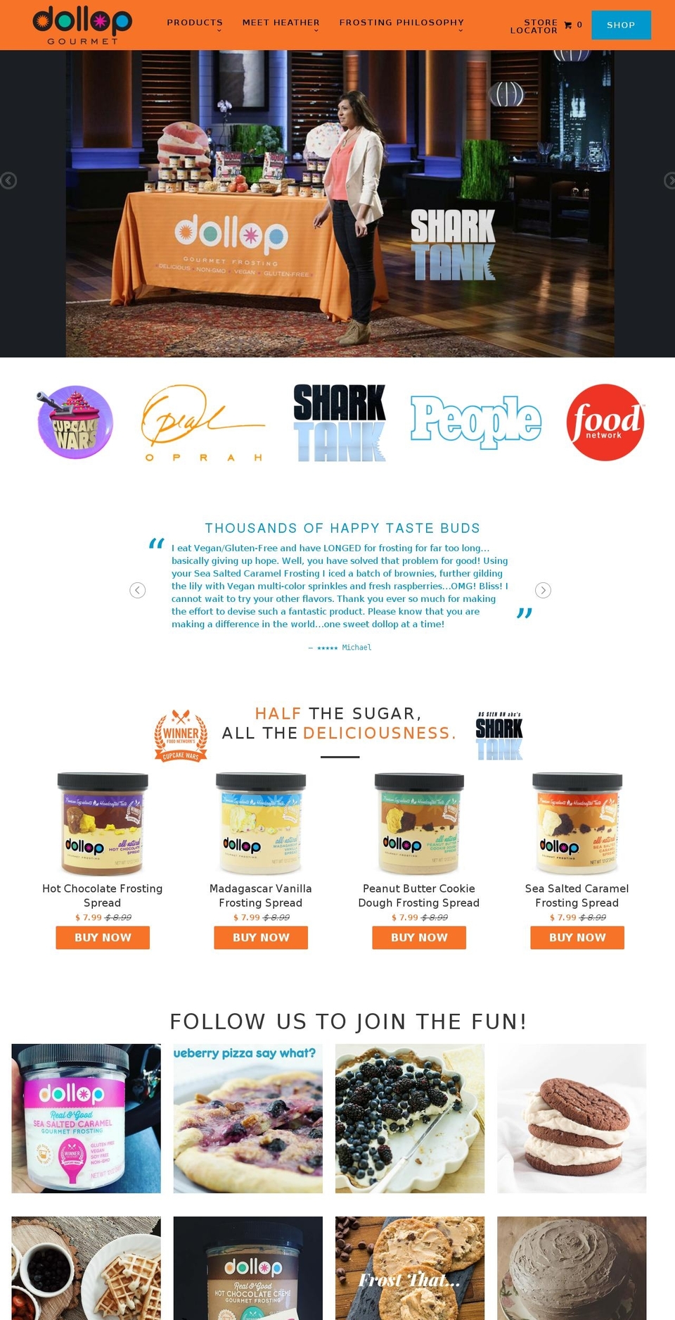 dollopfrosting.com shopify website screenshot