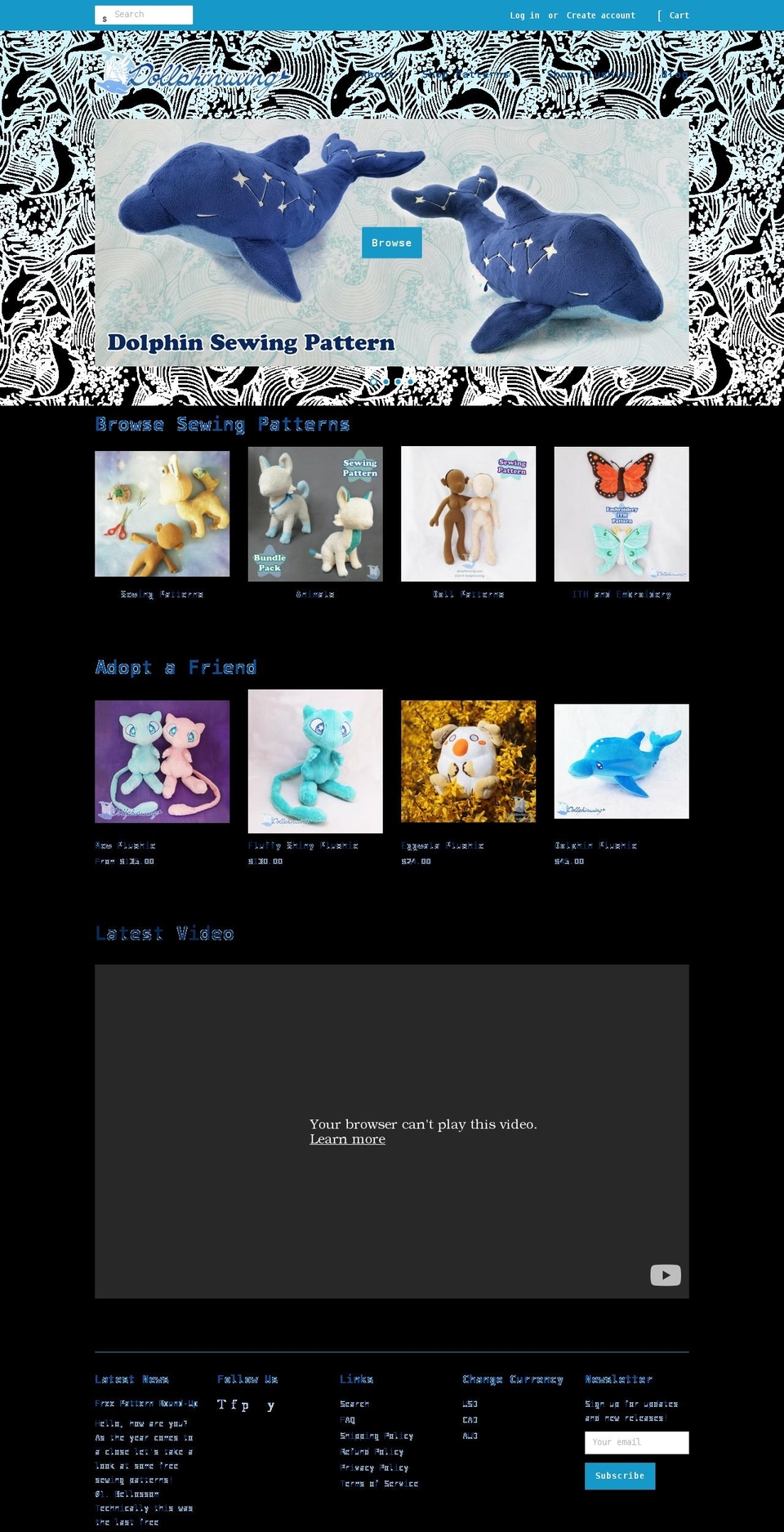 dollphinwing.com shopify website screenshot
