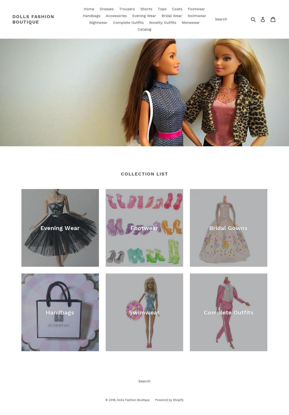 dollsfashionboutique.com — Shopify storefront screenshot