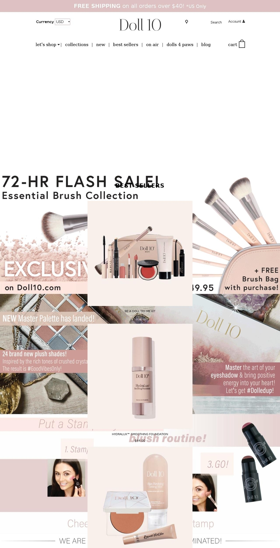 Doll10 Shopify theme site example dollten.com