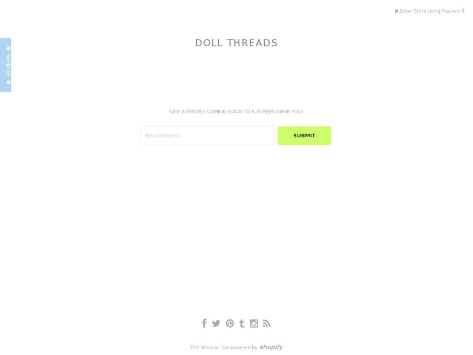 dollthreads.com shopify website screenshot