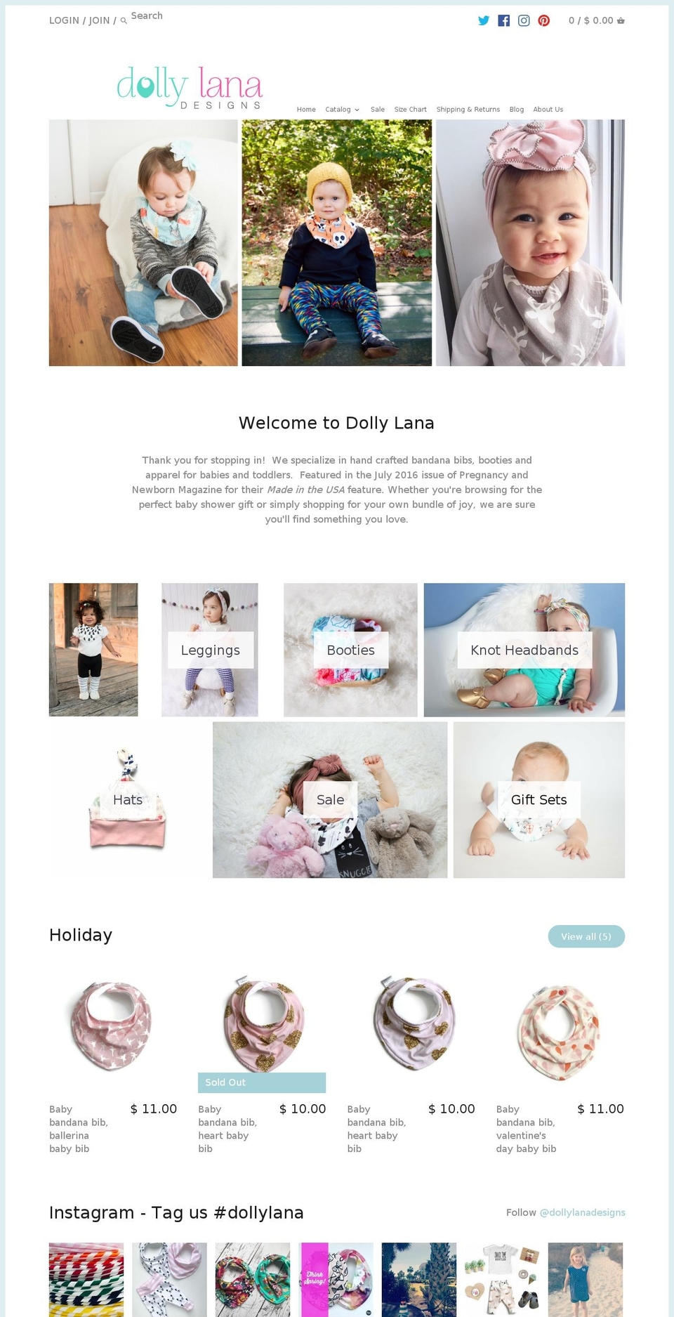 dollylana.com shopify website screenshot