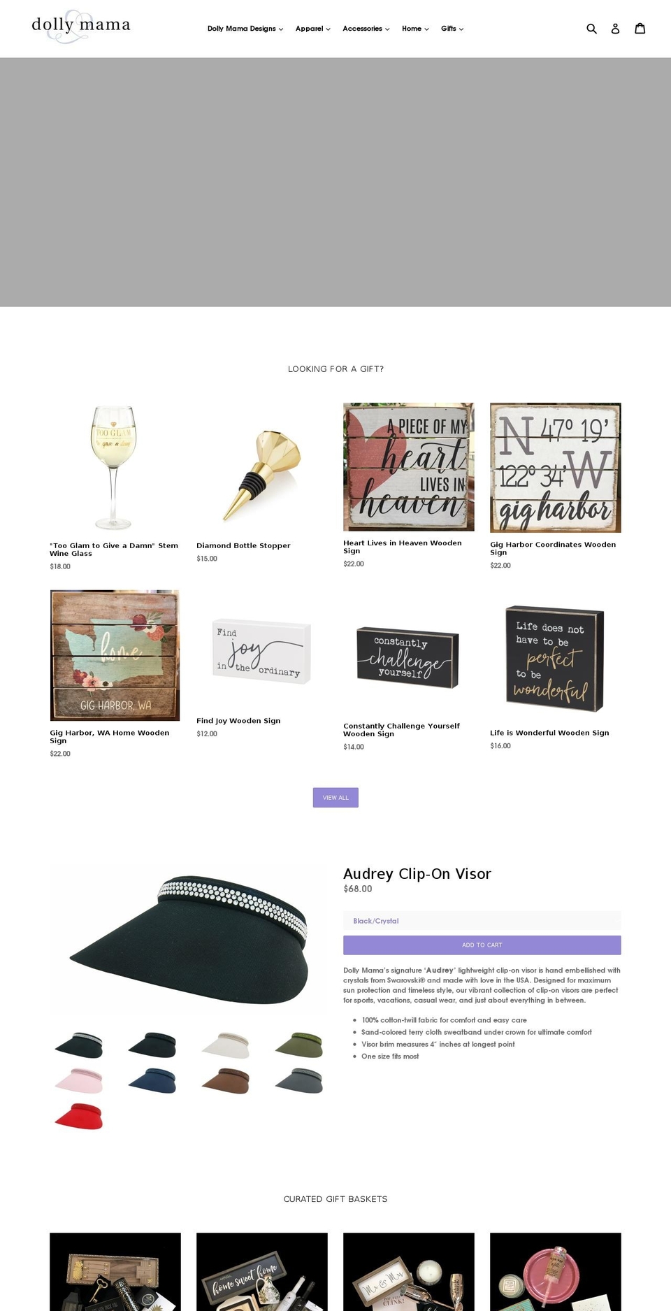 dollymamaboutique.com shopify website screenshot