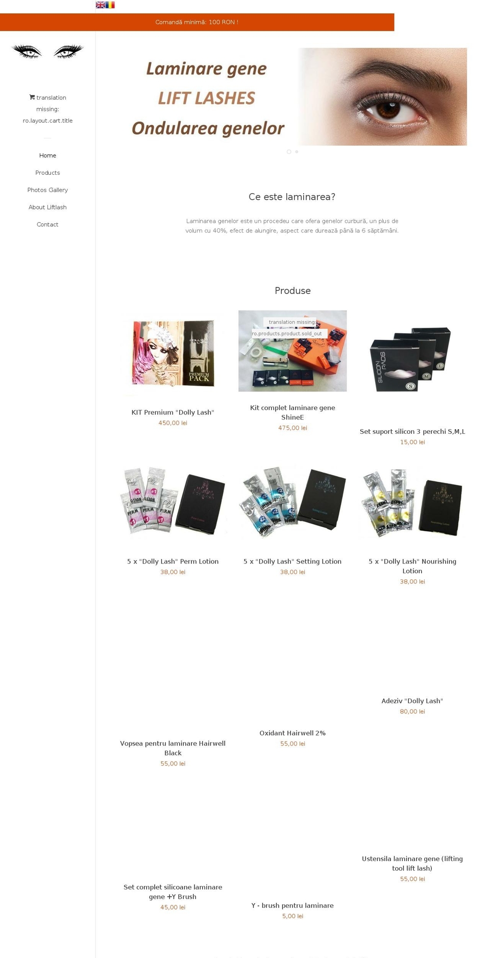 dollys-lash.com — Shopify storefront screenshot