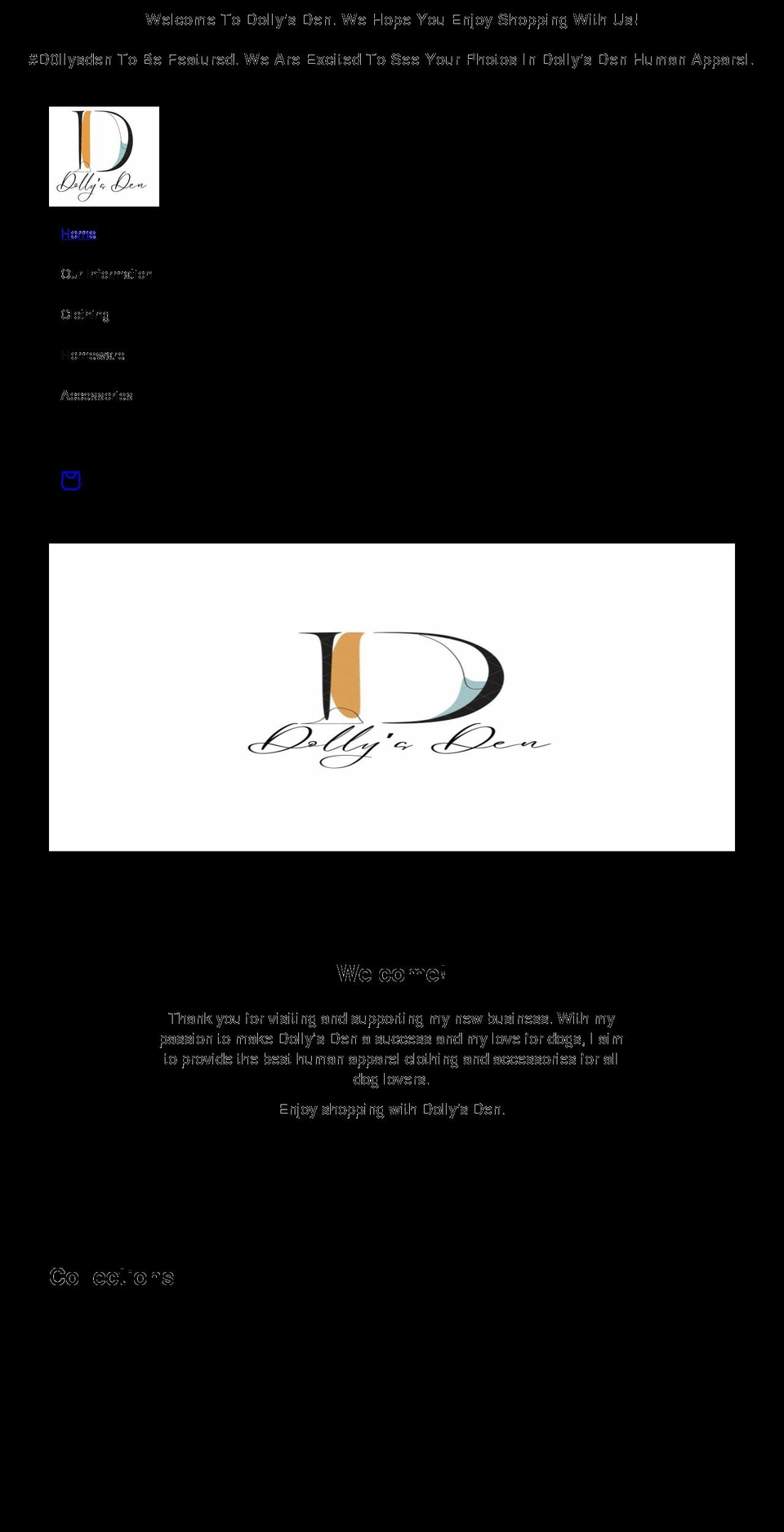 dollysden.com shopify website screenshot