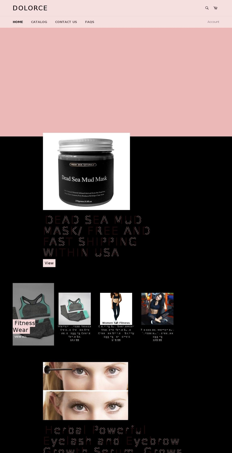 dolorce.com — Shopify storefront screenshot