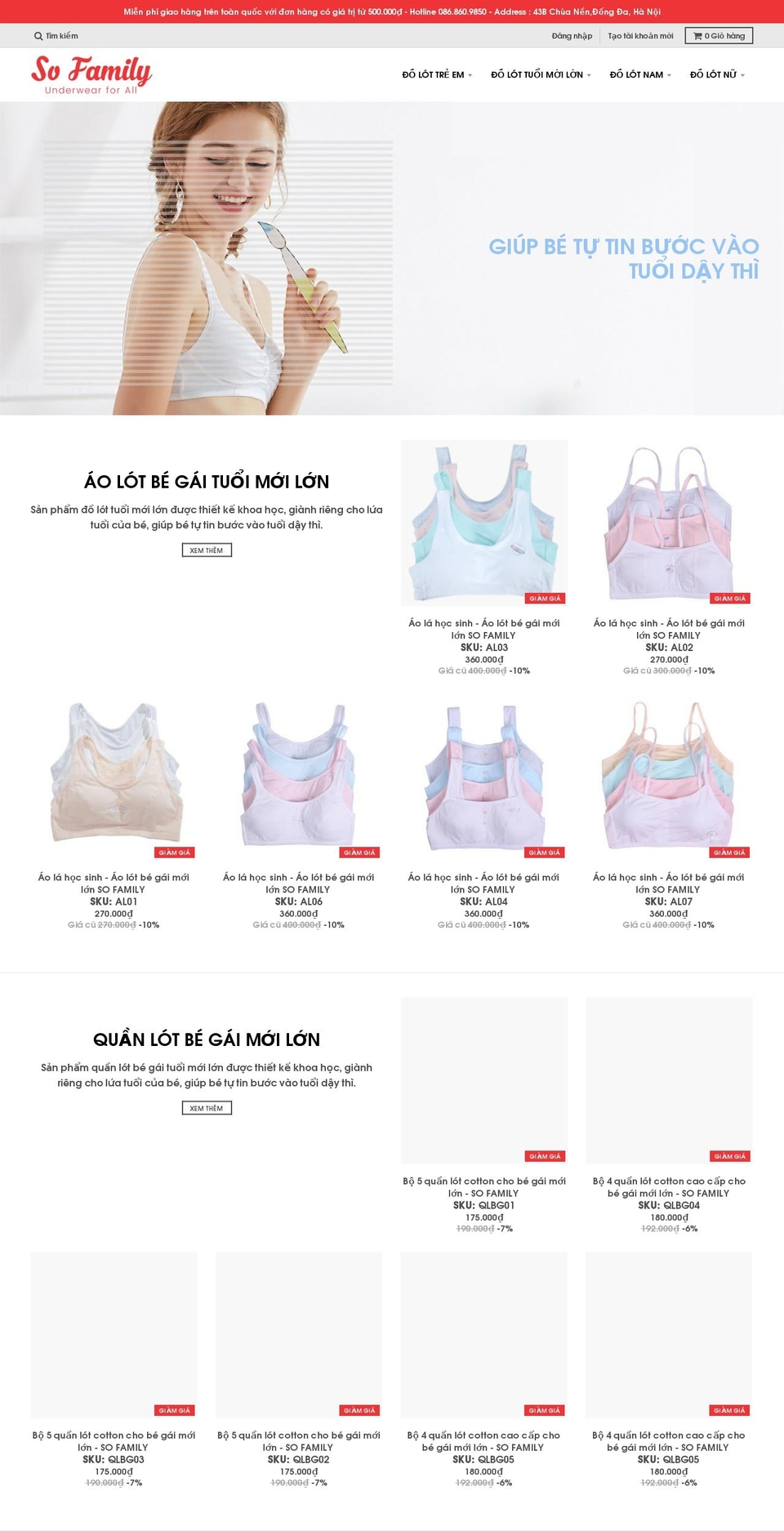 dolotgiadinh.com — Shopify storefront screenshot