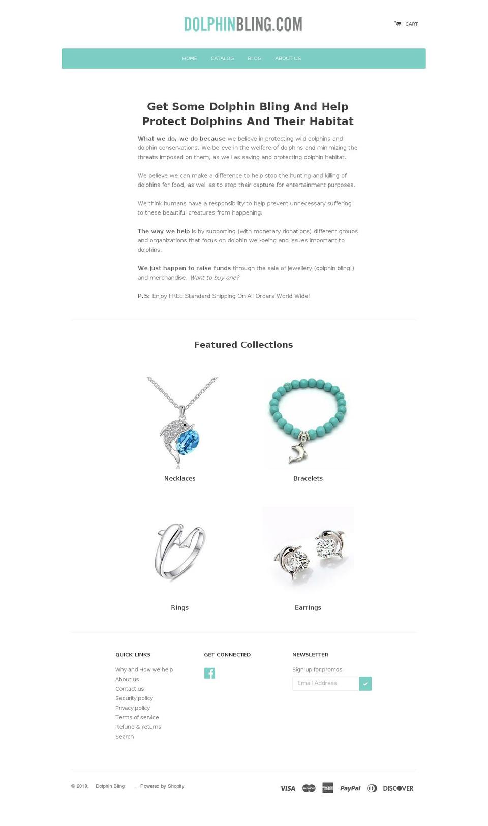 dolphinbling.com — Shopify storefront screenshot