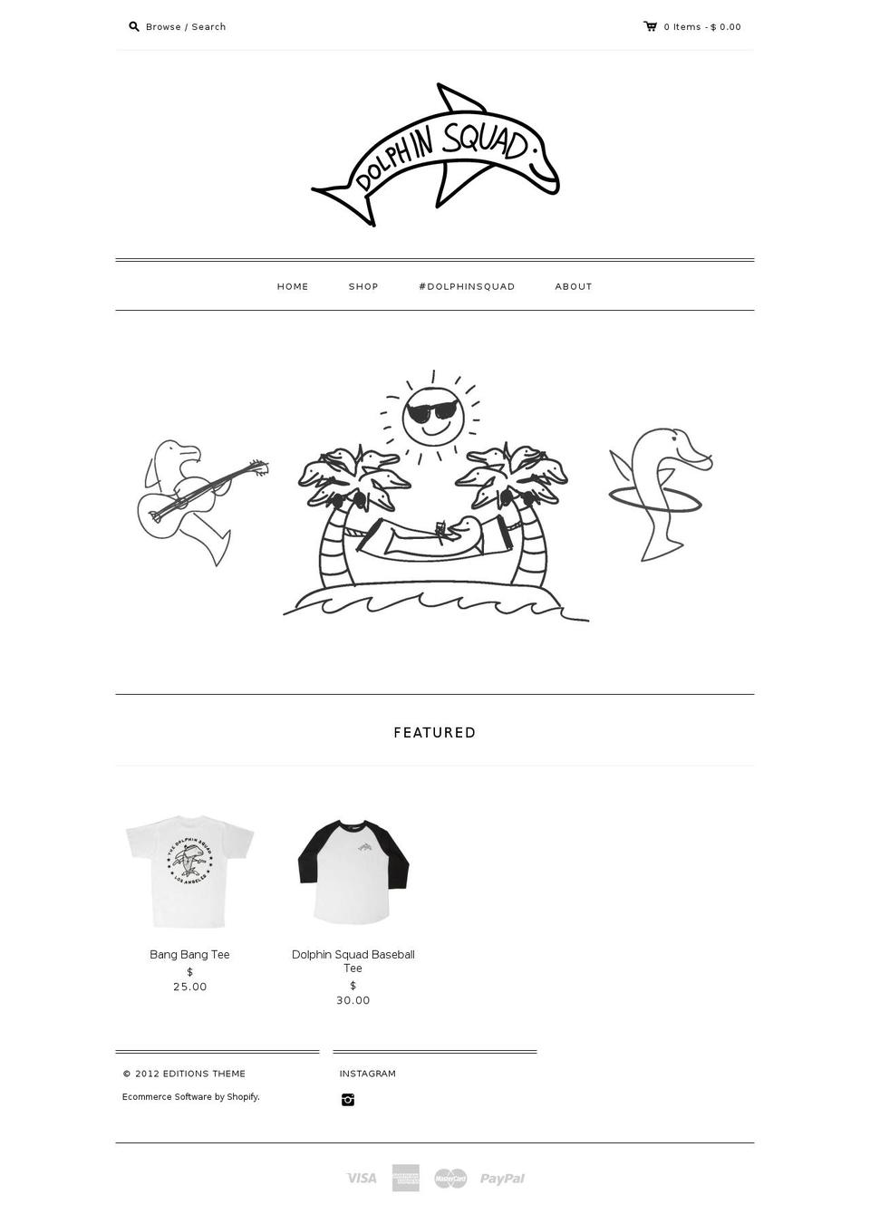 dolphinsquad.com shopify website screenshot
