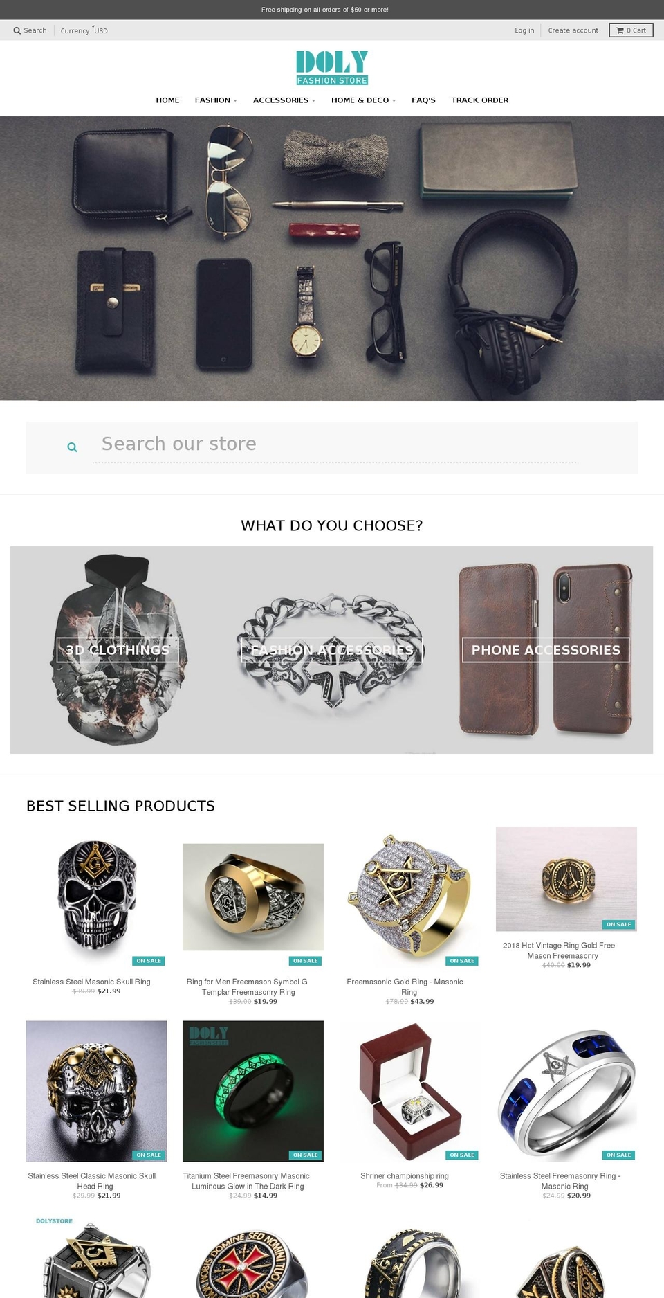 dolystore.com — Shopify storefront screenshot