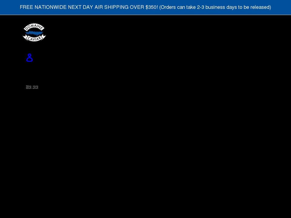 domainecaviar.com shopify website screenshot