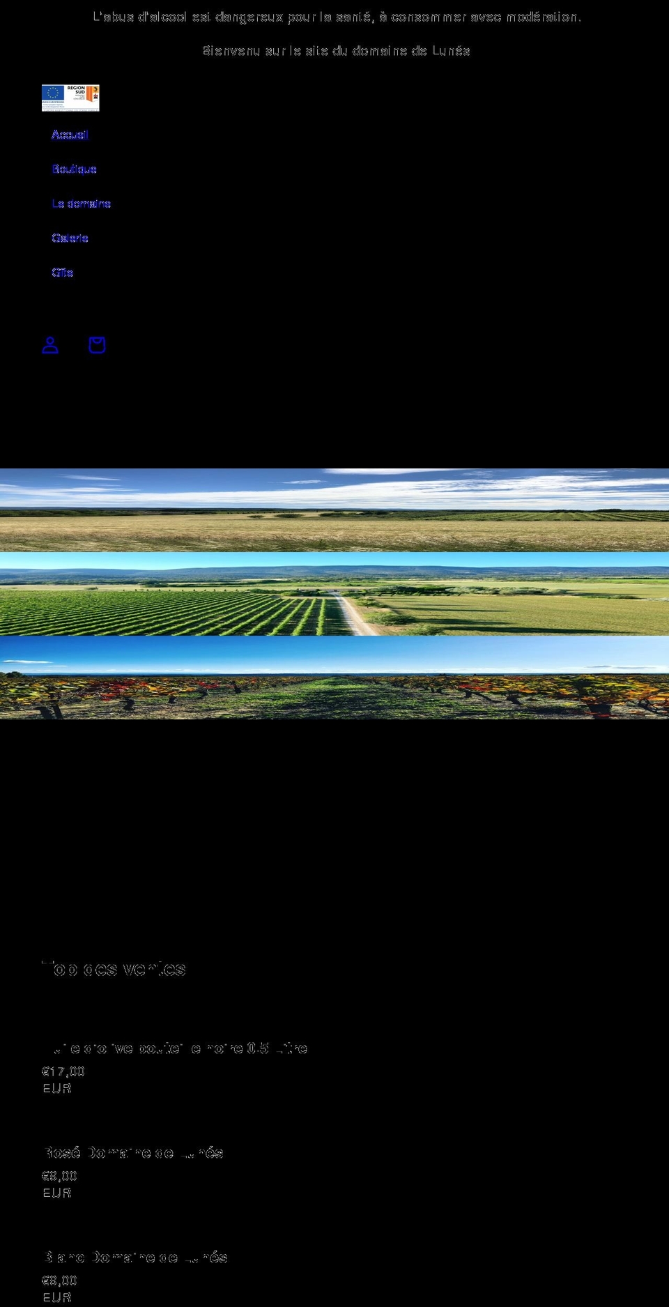 domainedelunes.com shopify website screenshot