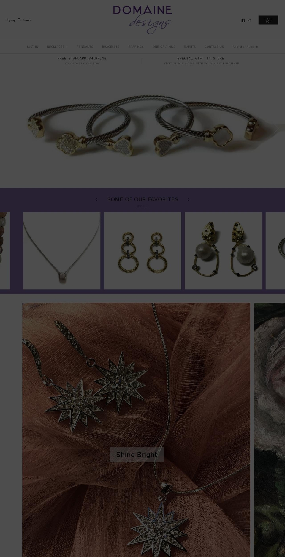 domainedesigns.com shopify website screenshot
