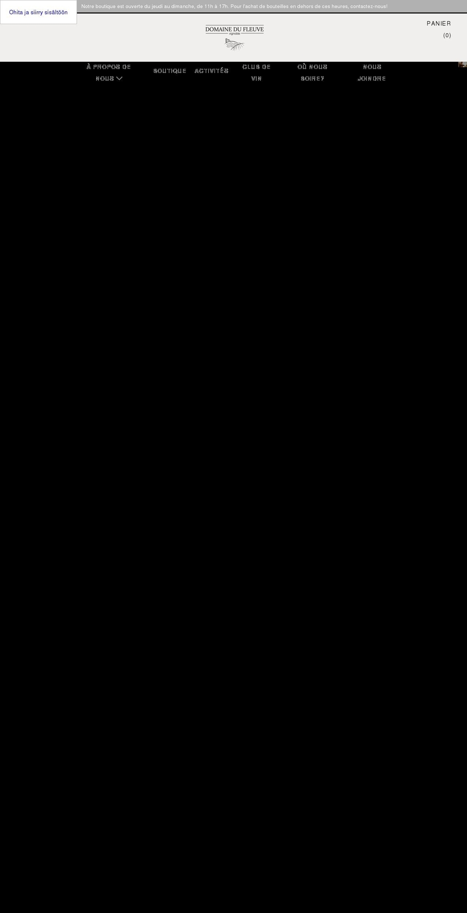 domainedufleuve.ca shopify website screenshot