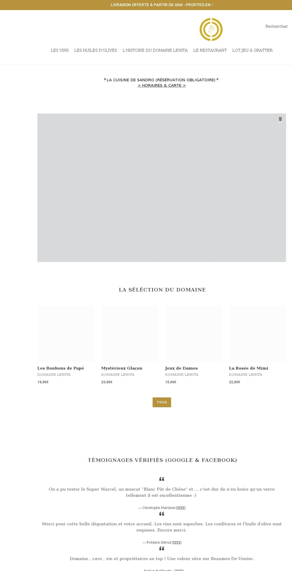 domainelenita.com shopify website screenshot