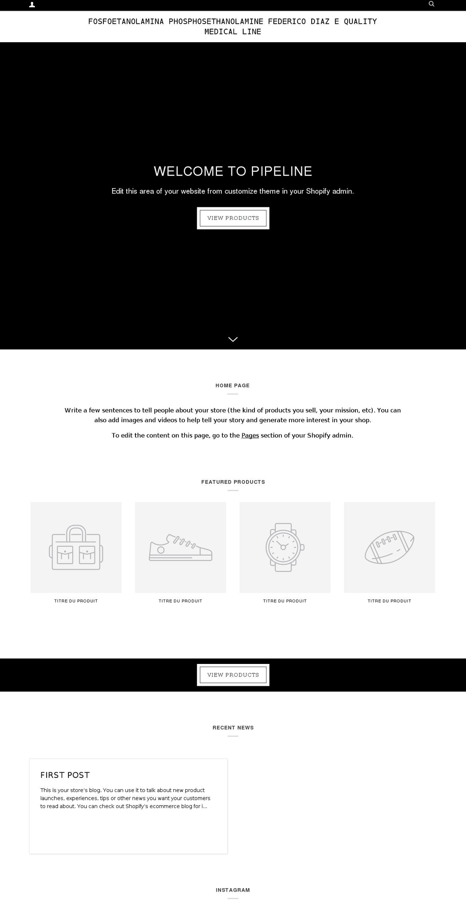 domainstest.info shopify website screenshot