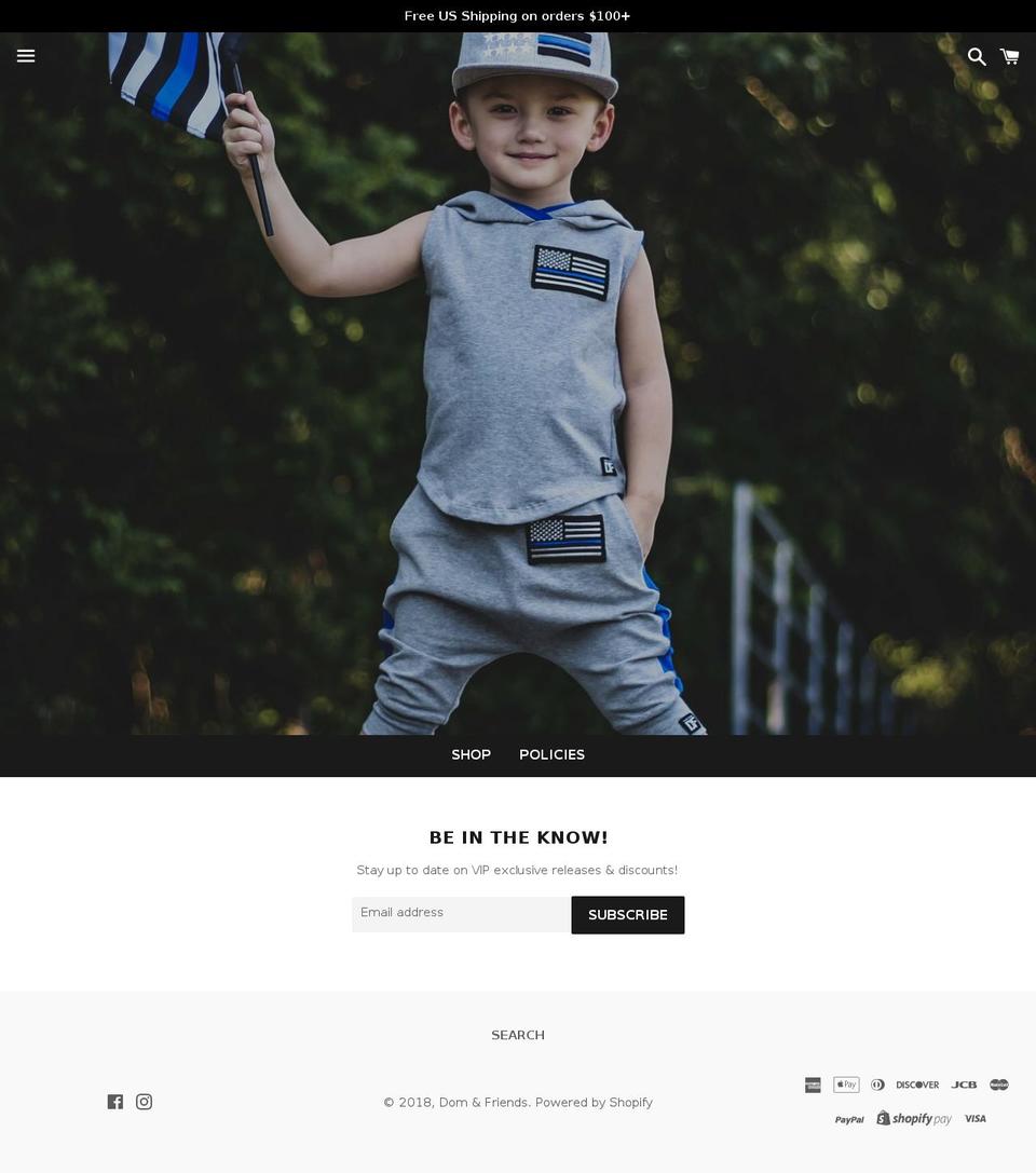 domandfriends.com — Shopify storefront screenshot