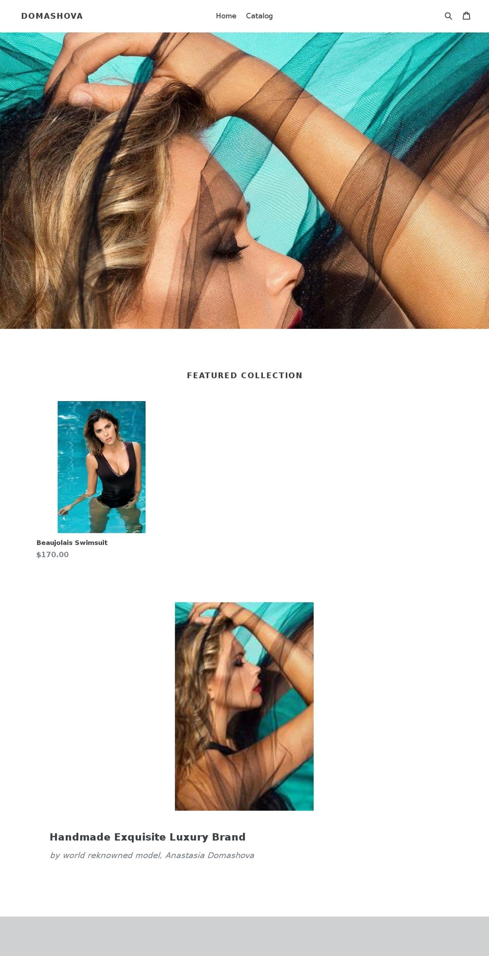 domashova.com shopify website screenshot