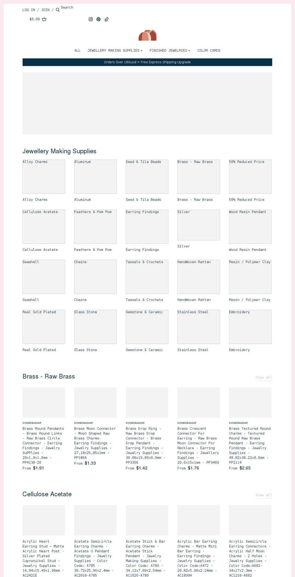domedbazaar.com shopify website screenshot