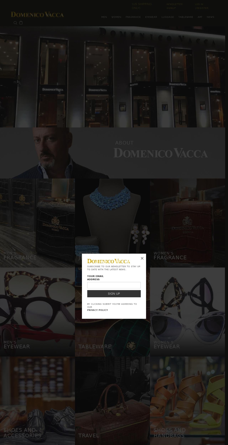 domenicovacca.co.in shopify website screenshot