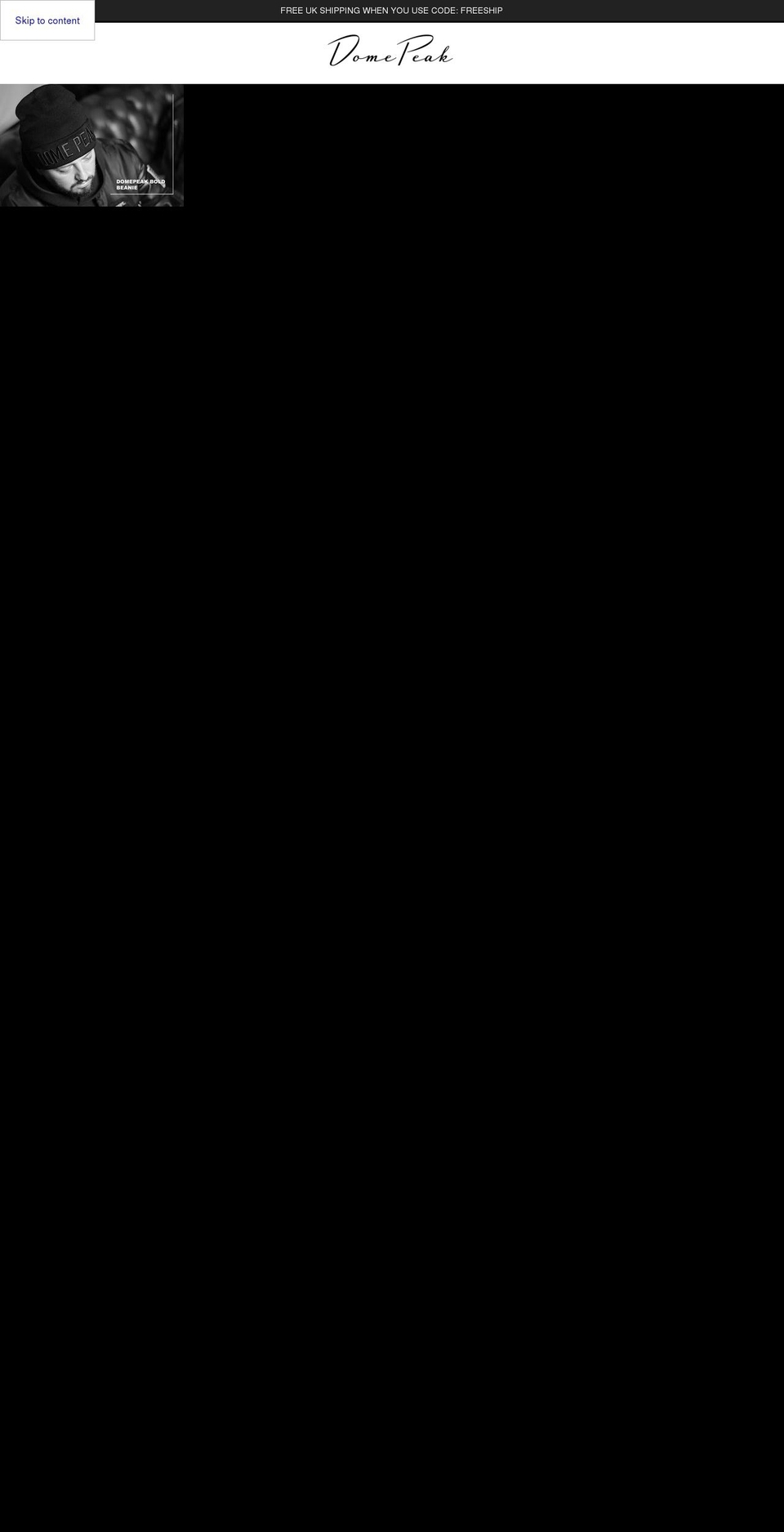 domepeak.com shopify website screenshot