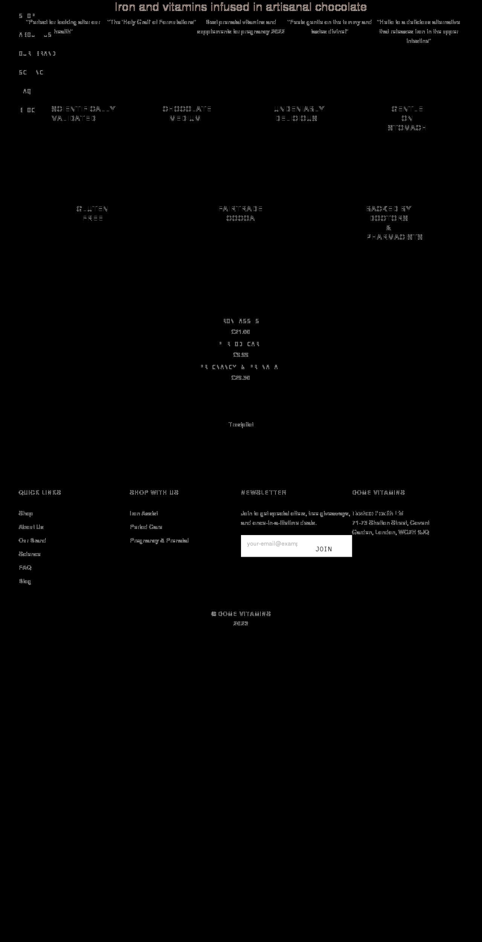 domevitamins.com shopify website screenshot